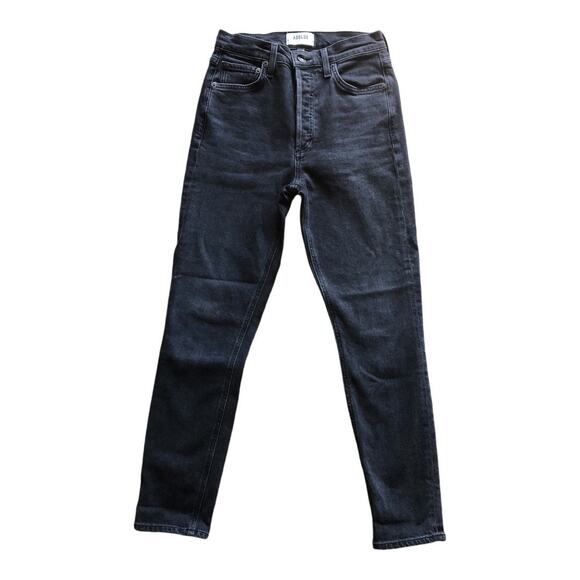 AGoldE Women’s Washed Black Traditional Hem Straight Leg Nico Jean 24 - Picture 1 of 12